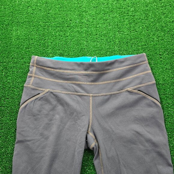 Athleta Pants Womens Small Gray Leggings Stretch Capri Workout Gym Yoga - Picture 2 of 10